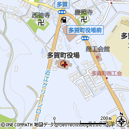 多賀町役場　多賀土地改良区周辺の地図