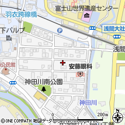 静岡県富士宮市神田川町4-20周辺の地図