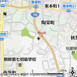 愛知県瀬戸市東茨町41周辺の地図
