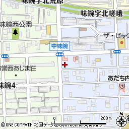 愛知県名古屋市北区中味鋺3丁目402周辺の地図