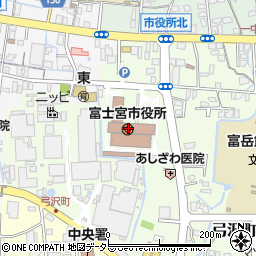 富士宮市消防本部周辺の地図