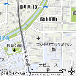 愛知県春日井市森山田町83周辺の地図