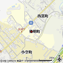 愛知県瀬戸市東明町36-1周辺の地図