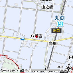 愛知県稲沢市祖父江町三丸渕八島西周辺の地図