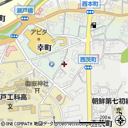 愛知県瀬戸市西茨町78周辺の地図