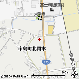 兵庫県丹波市市島町北岡本105-3周辺の地図