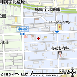 愛知県名古屋市北区中味鋺3丁目433周辺の地図