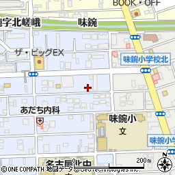 愛知県名古屋市北区中味鋺3丁目825周辺の地図