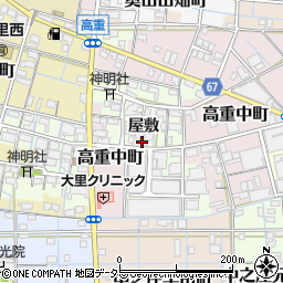 愛知県稲沢市高重町屋敷30周辺の地図