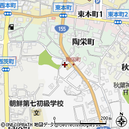 愛知県瀬戸市東茨町43周辺の地図