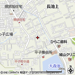 愛知県尾張旭市平子町中通265周辺の地図