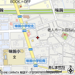 愛知県名古屋市北区楠味鋺3丁目1109-2周辺の地図