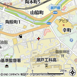 愛知県瀬戸市西権現町2周辺の地図