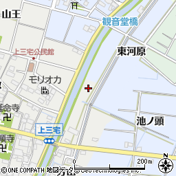 愛知県稲沢市平和町上三宅芳山周辺の地図
