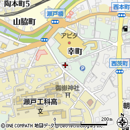 愛知県瀬戸市幸町53周辺の地図