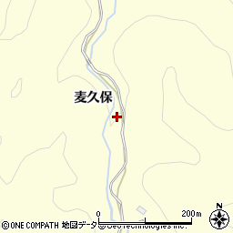 愛知県豊田市小渡町麦久保周辺の地図