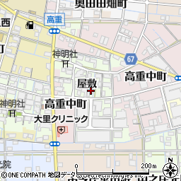愛知県稲沢市高重町屋敷31周辺の地図