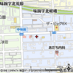 愛知県名古屋市北区中味鋺3丁目413周辺の地図