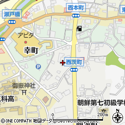 愛知県瀬戸市西茨町73周辺の地図