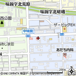 名古屋味鋺郵便局 ＡＴＭ周辺の地図