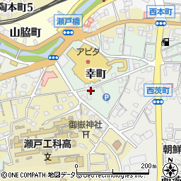愛知県瀬戸市幸町43周辺の地図