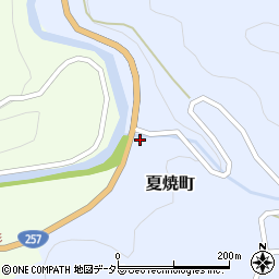 愛知県豊田市夏焼町下田周辺の地図