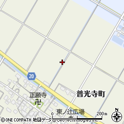 滋賀県彦根市普光寺町周辺の地図