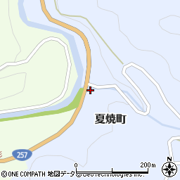 愛知県豊田市夏焼町（下田）周辺の地図