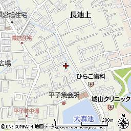 愛知県尾張旭市平子町中通268-2周辺の地図