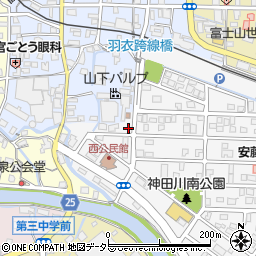 静岡県富士宮市神田川町25-4周辺の地図