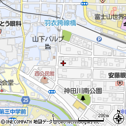静岡県富士宮市神田川町21-3周辺の地図