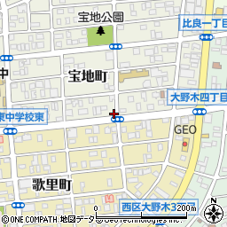 愛知県名古屋市西区宝地町152-4周辺の地図