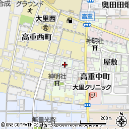 愛知県稲沢市高重町郷クロ54周辺の地図