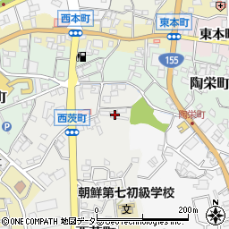 愛知県瀬戸市西茨町38周辺の地図