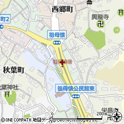 愛知県瀬戸市祖母懐町周辺の地図