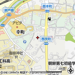 愛知県瀬戸市西茨町28周辺の地図