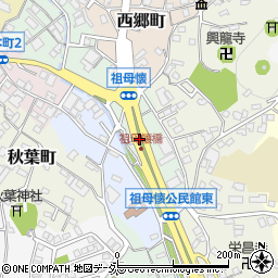 愛知県瀬戸市祖母懐町周辺の地図