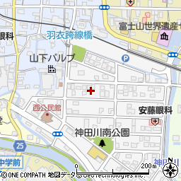 静岡県富士宮市神田川町21周辺の地図