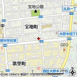 愛知県名古屋市西区宝地町152-2周辺の地図