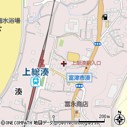 千葉県富津市湊376周辺の地図