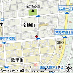 愛知県名古屋市西区宝地町152周辺の地図