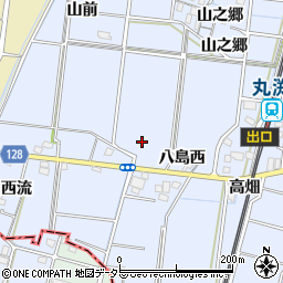 愛知県稲沢市祖父江町三丸渕駅通周辺の地図