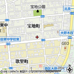 愛知県名古屋市西区宝地町151-2周辺の地図