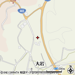千葉県君津市大岩周辺の地図
