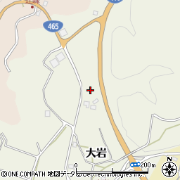 千葉県君津市大岩周辺の地図