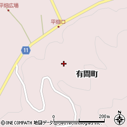 愛知県豊田市有間町（池ハサ）周辺の地図