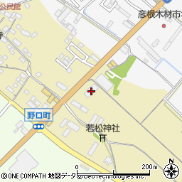 滋賀県彦根市野口町77周辺の地図