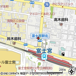 株式会社山大園　富士宮駅前店周辺の地図