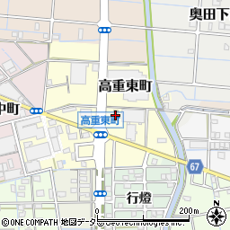 ファミリーマート稲沢高重店周辺の地図