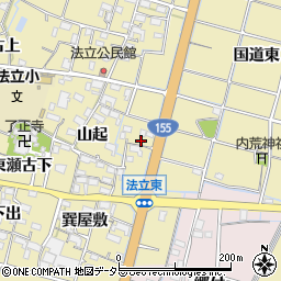 愛知県稲沢市平和町法立東法立北21周辺の地図
